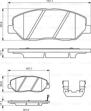 BOSCH 0 986 494 631 - Set placute frana,frana disc aaoparts.ro