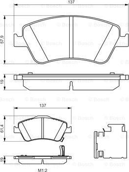 BOSCH 0 986 494 638 - Set placute frana,frana disc aaoparts.ro