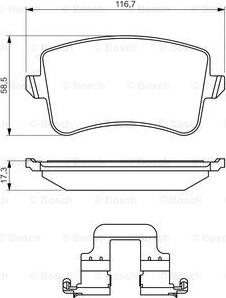 BOSCH 0 986 494 637 - Set placute frana,frana disc aaoparts.ro