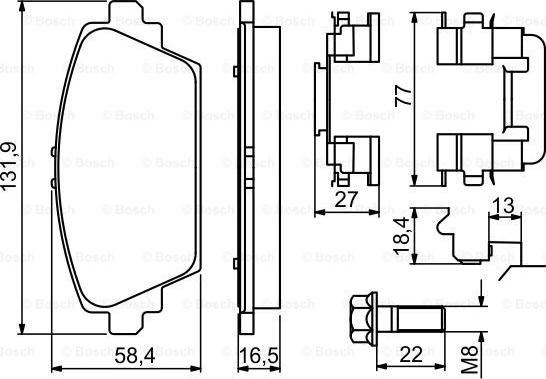 BOSCH 0 986 494 629 - Set placute frana,frana disc aaoparts.ro