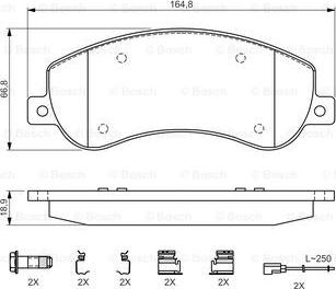 BOSCH 0 986 494 624 - Set placute frana,frana disc aaoparts.ro