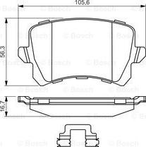 BOSCH 0 986 494 626 - Set placute frana,frana disc aaoparts.ro