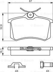 BOSCH 0 986 494 621 - Set placute frana,frana disc aaoparts.ro