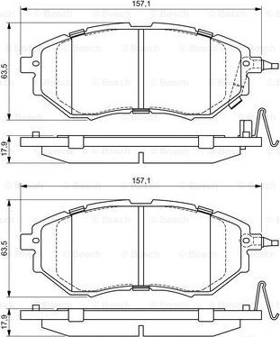 BOSCH 0 986 494 679 - Set placute frana,frana disc aaoparts.ro