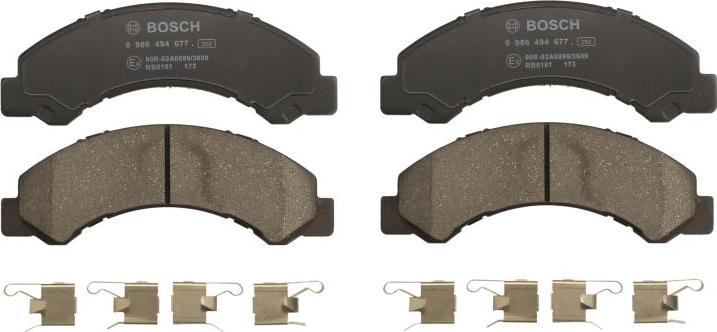 BOSCH 0 986 494 677 - Set placute frana,frana disc aaoparts.ro