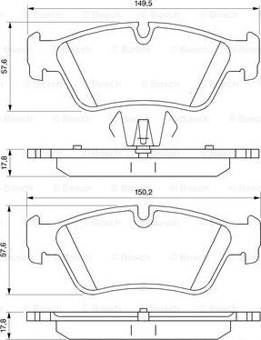 BOSCH 0 986 494 096 - Set placute frana,frana disc aaoparts.ro