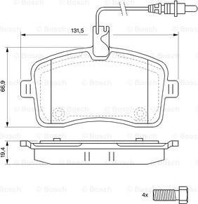 BOSCH 0 986 494 097 - Set placute frana,frana disc aaoparts.ro