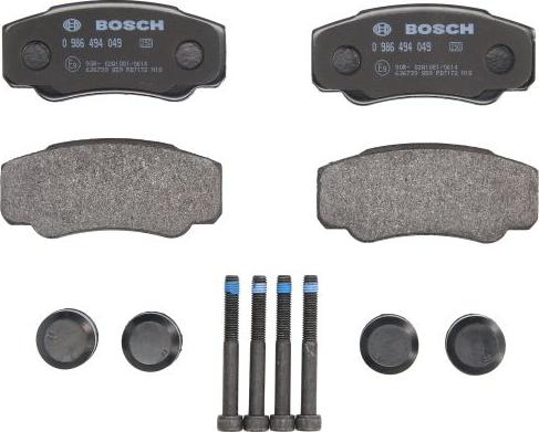 BOSCH 0 986 494 049 - Set placute frana,frana disc aaoparts.ro