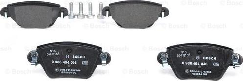 BOSCH 0 986 494 046 - Set placute frana,frana disc aaoparts.ro