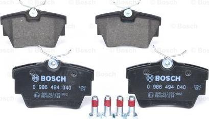 BOSCH 0 986 494 040 - Set placute frana,frana disc aaoparts.ro