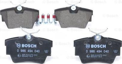 BOSCH 0 986 494 040 - Set placute frana,frana disc aaoparts.ro