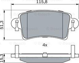 BOSCH 0 986 494 043 - Set placute frana,frana disc aaoparts.ro