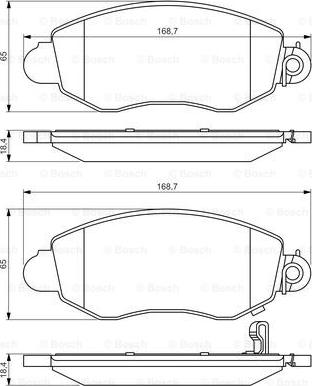 BOSCH 0 986 494 047 - Set placute frana,frana disc aaoparts.ro