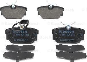 BOSCH 0 986 494 051 - Set placute frana,frana disc aaoparts.ro