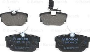 BOSCH 0 986 494 051 - Set placute frana,frana disc aaoparts.ro