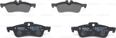 BOSCH 0 986 494 063 - Set placute frana,frana disc aaoparts.ro