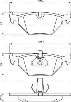 BOSCH 0 986 494 009 - Set placute frana,frana disc aaoparts.ro