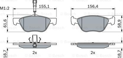 BOSCH 0 986 494 004 - Set placute frana,frana disc aaoparts.ro