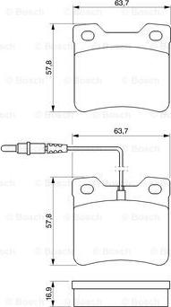 BOSCH 0 986 494 000 - Set placute frana,frana disc aaoparts.ro