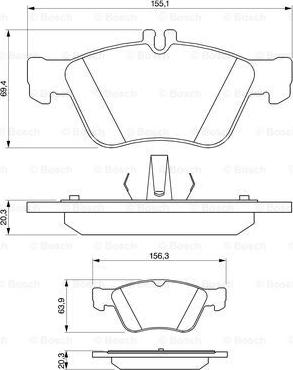 BOSCH 0 986 494 001 - Set placute frana,frana disc aaoparts.ro