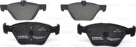 BOSCH 0 986 494 001 - Set placute frana,frana disc aaoparts.ro