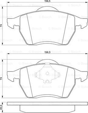 BOSCH 0 986 494 003 - Set placute frana,frana disc aaoparts.ro