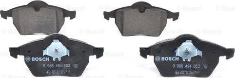 BOSCH 0 986 494 003 - Set placute frana,frana disc aaoparts.ro