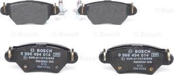 BOSCH 0 986 494 014 - Set placute frana,frana disc aaoparts.ro