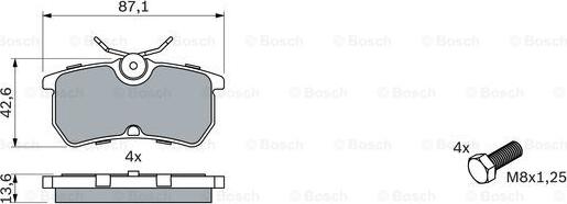 BOSCH 0 986 494 011 - Set placute frana,frana disc aaoparts.ro