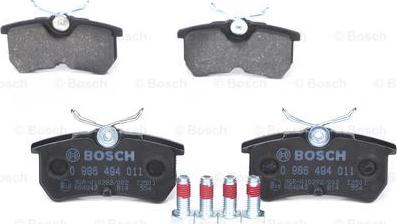 BOSCH 0 986 494 011 - Set placute frana,frana disc aaoparts.ro