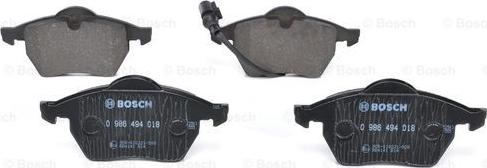 BOSCH 0 986 494 018 - Set placute frana,frana disc aaoparts.ro