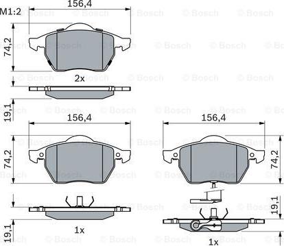 BOSCH 0 986 494 018 - Set placute frana,frana disc aaoparts.ro