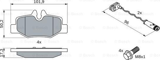 BOSCH 0 986 494 082 - Set placute frana,frana disc aaoparts.ro