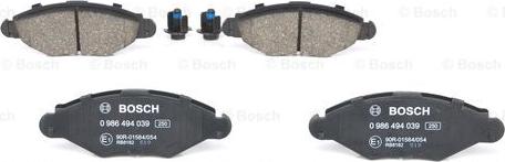 BOSCH 0 986 494 039 - Set placute frana,frana disc aaoparts.ro