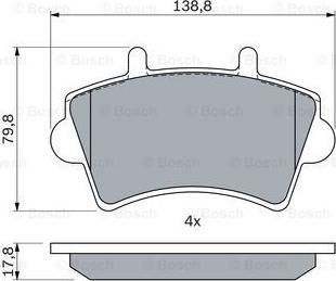 BOSCH 0 986 494 031 - Set placute frana,frana disc aaoparts.ro