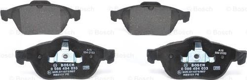 BOSCH 0 986 494 033 - Set placute frana,frana disc aaoparts.ro