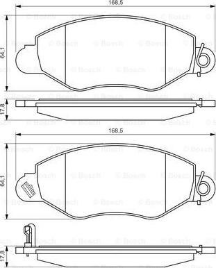 BOSCH 0 986 494 037 - Set placute frana,frana disc aaoparts.ro