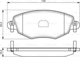 BOSCH 0 986 494 026 - Set placute frana,frana disc aaoparts.ro