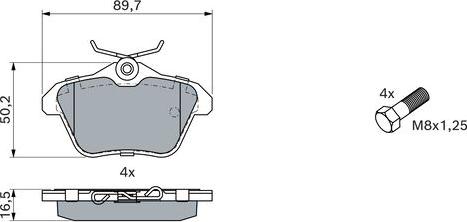 BOSCH 0 986 494 020 - Set placute frana,frana disc aaoparts.ro