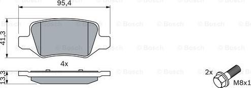 BOSCH 0 986 494 023 - Set placute frana,frana disc aaoparts.ro