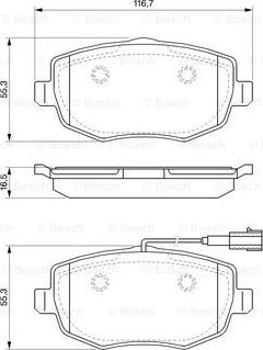 BOSCH 0 986 494 075 - Set placute frana,frana disc aaoparts.ro