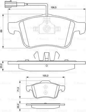 BOSCH 0 986 494 071 - Set placute frana,frana disc aaoparts.ro