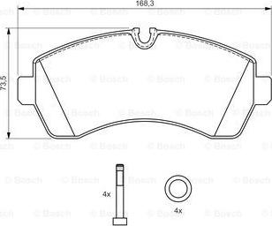 BOSCH 0 986 494 194 - Set placute frana,frana disc aaoparts.ro