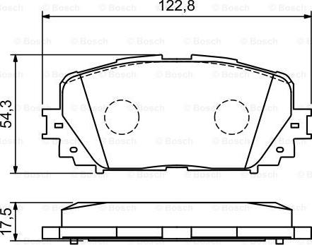 BOSCH 0 986 494 196 - Set placute frana,frana disc aaoparts.ro