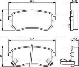 BOSCH 0 986 494 145 - Set placute frana,frana disc aaoparts.ro