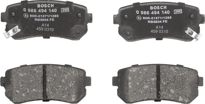 BOSCH 0 986 494 140 - Set placute frana,frana disc aaoparts.ro