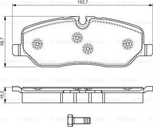 BOSCH 0 986 494 147 - Set placute frana,frana disc aaoparts.ro