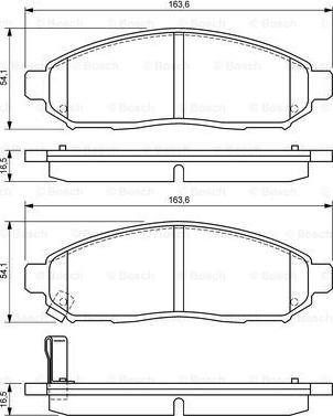 BOSCH 0 986 494 151 - Set placute frana,frana disc aaoparts.ro