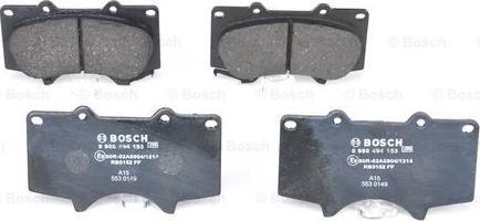 BOSCH 0 986 494 153 - Set placute frana,frana disc aaoparts.ro