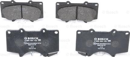 BOSCH 0 986 494 153 - Set placute frana,frana disc aaoparts.ro